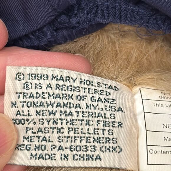 GANZ Cottage Collectibles Paula-Girl Bear w' Dress Jointed Plush  18" 1999 - Picture 7 of 10